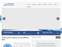 Tablet Screenshot of dharmaclean.ro